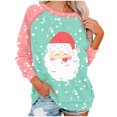 thumbnail image 2 of 2023 Sweat-Shirt de Noël pour Femmes en Solde Mode Imprimé de Noël Manches Longues Blouse Col Rond Pull Décontracté, 2 of 4
