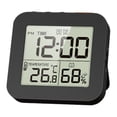 thumbnail image 2 of SUTENGDA Waterproof Digital Clock with Alarm  Battery Powered Timer Clock Humidity Meter Thermometer Date 12/24H Display LCD Large Number Indoor Outdoor Travel White, 2 of 9