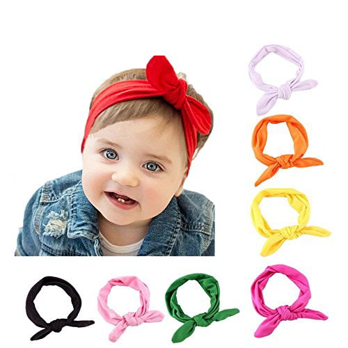 HOT Baby Toddler Cute Child Bow Hairband Turban Knot Rabbit Headband Headwear 