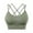 304-Green, variant on ZSQDM Womens Underwear Womens Back Sport Bras Padded Strappy Cropped Bras For Yoga Workout Fitness Low Impact Bras Purple XXXL