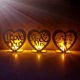 thumbnail image 3 of Gwong Decoración hogareña Forma de madera del corazón MR Sr. Candlestick Candle Holder DIY Suministros de fiesta de bodas Gwong 21029417, 3 of 7