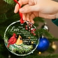 thumbnail image 2 of Custom Memorial Parents Ornament Christmas 2025, Personalized Cardinal Glass Ornament for Family, Those We Love Fly Beside Us Ornaments Keepsake, Sympathy Mom Dad Gift, Remembrance Hanging Decor, 2 of 5
