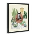 thumbnail image 4 of Stupell Industries Dog on Sofa with Plants Animals & Insects Painting Black Floater Framed Canvas Art Print Wall Art, 25 x 31, 4 of 10