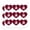 Clear, variant on Meltdown Heart Shaped Planner Calendar Scrapbook Craft Stickers