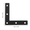 thumbnail image 2 of IDEANATEGRATE 12Ud Esquineros De Hierro Negro Para Muebles Con Resistencia Y Soporte Pesado, 2 of 8
