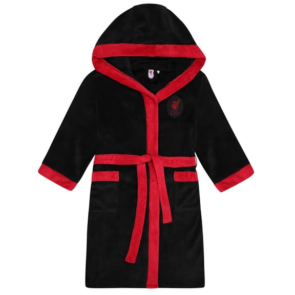 Liverpool FC Mens Crest Fleece Bathrobe