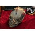 thumbnail image 7 of Steampunk Machine Dark Light Nude Colored Closed Mouth Skull Figurine 7.25"L, 7 of 7