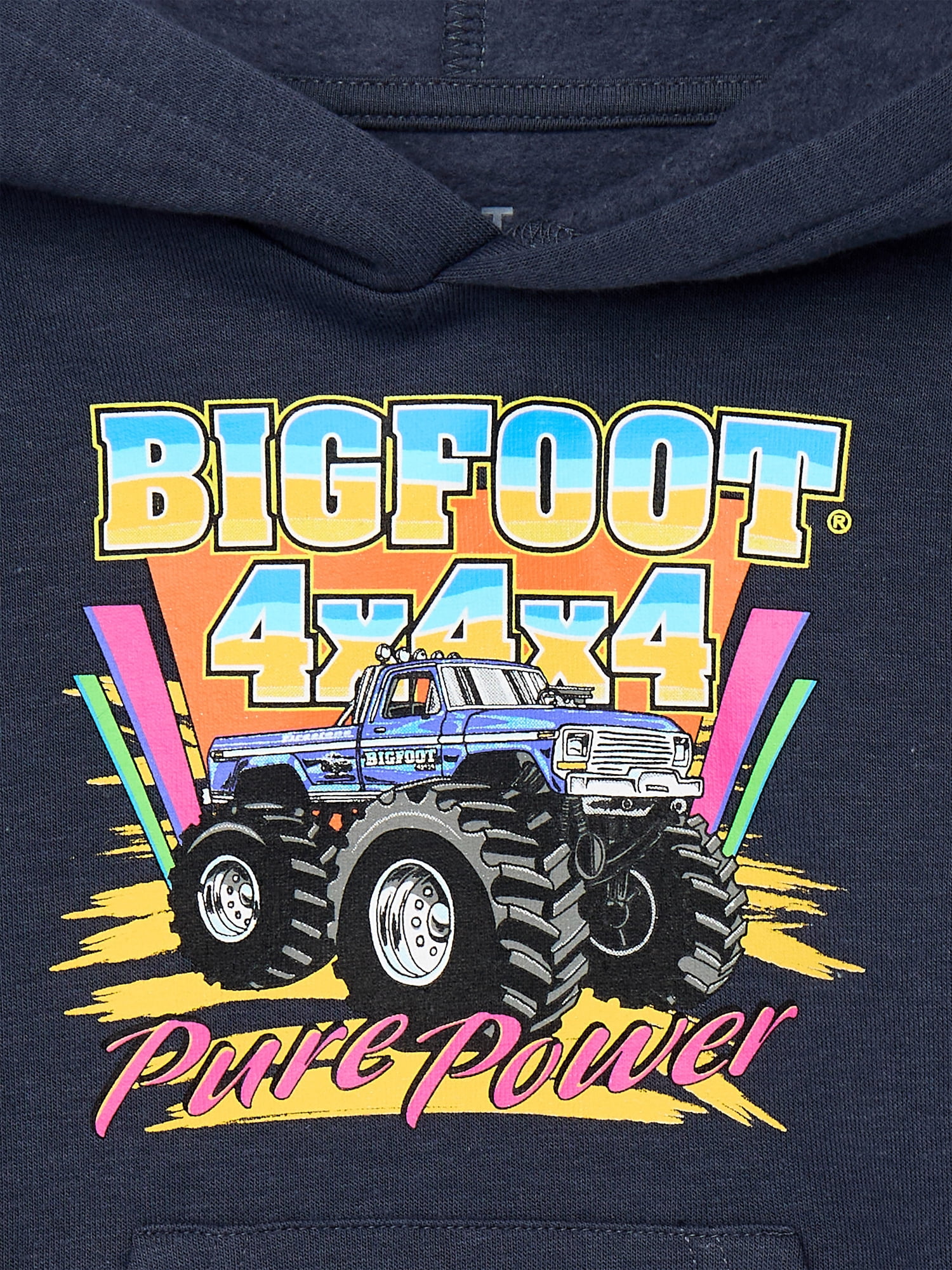 Big Foot 4X4 Toddler Hoodie with Pocket, Sizes 12M-5T
