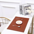 thumbnail image 3 of Stylish and Functional Dual Sided Leather Placemats Heatproof Set of 6, 3 of 11