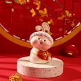 thumbnail image 3 of GROWTH TANK Resin Rabbit Sculpture Bunny Figurines Animal Figurines Miniature Chinese A, 3 of 9