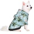 thumbnail image 2 of Fotbe Flamingos And Palms Print Small Dog Sweater Hoodies Pet Grey Hooded Soft Fleece Sweatshirts with Pocket Fall Winter Puppy Cat Sweaters Warm Clothes-Medium, 2 of 7