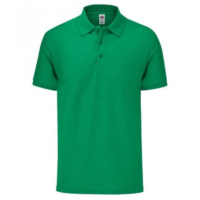 Fruit Of The Loom - Polo piqué para hombre (Verde Jaspeado)