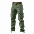 thumbnail image 3 of Sakmal Straight Leg Cargo Pants Men Outdoor Green Lightweight Men's Pants, 3 of 4