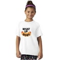 thumbnail image 4 of Funny Food Pun Joke What Up Dog Crewneck T Shirts Boy Girl Teen Brisco Brands XS, 4 of 6