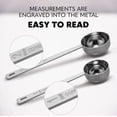 thumbnail image 3 of Premium Coffee Scoop Set - 1 Tbsp (15ml) & 2 Tbsp (30ml) Measuring Tablespoon - Stainless Steel Coffee Measuring Spoon and Scooper with Long Handles - Pack of 2, 3 of 5