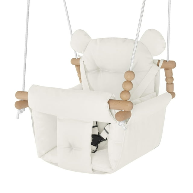 Columpio para bebés HAPPY PIE PLAY&ADVENTURE para interiores y exteriores, blanco