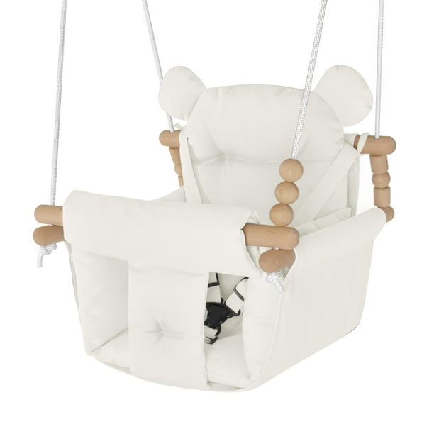 Columpio para bebés HAPPY PIE PLAY&ADVENTURE para interiores y exteriores, blanco