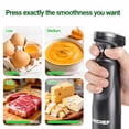 thumbnail image 3 of LINKChef 5-in-1 Immersion Blender, 600W Pressure-Sensitive Handheld Stick Blender Set with Chopper, Whisk, Milk Frother, for Baby Food & Cheese, 3 of 8