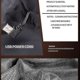 thumbnail image 2 of Zonas De Chaleco Térmico Chaquetas Térmicas Eléctricas Hombres Mujeres Ropa Deportiva Abrigo Térmico Abrigo Térmico De Grafeno Chaqueta Térmica Usb Para Acampar 9 Áreas Térmicas Negro, 2 of 5