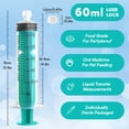 thumbnail image 4 of Jeringa SHAOTONG Luer Lock de 60 ml con tapa sin aguja x20, 4 of 9