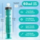 thumbnail image 4 of Jeringa SHAOTONG Luer Lock de 60 ml con tapa sin aguja x20, 4 of 9
