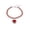 Red-1, variant on Adjustable Rhinestone Pet Collar Necklace for Cats and Dogs, Heart Design Fashion Accessories for Parties, Stylish Jewelry for Pets