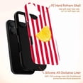 thumbnail image 4 of Retro Lemon Slice Phone Case, Red and White Striped Summer Aesthetic Phone Protective Cover for iPhone 16 15 14 13 12 11 Pro Max Mini Plus, 4 of 6