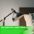 thumbnail image 2 of Miangastore Table Light Finial Black Metal 2Pcs Crown Shape 1.38X1.38X2.28in, 2 of 8