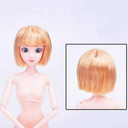 Mosunx Nude Doll With Head 12 Joint Moving Naked Bodies DIY Toys Accessories Gift Girl