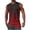 Red, variant on Chiccall Mens Workout Tank Tops Muscle Cut Off Shirts Comfy Sleeveless Crew Neck Gym Gradient Striped T-Shirts