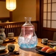 thumbnail image 2 of White Glass Ice Wine Decanter Built-In Ice Chamber Chills Wine Without Dilution, Premium Bar Accessory for Wine Whiskey Lovers Home Bar Party Restaurant Serving, 2 of 4