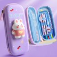 thumbnail image 3 of Caja de papelería para niños, estuche de lápices Kawaii suave y portátil para aliviar el estrés, juguetes para niños y niñas, regalo de cumpleaños, 2022, 3 of 4