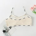 thumbnail image 4 of Girls Wirefree Bras New Girl Solid Color Soft Comfortable Breathable Children Thin Style Student Bra Underwear Style B-59 Beige L, 4 of 5