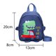 thumbnail image 2 of Bolsa para niños Mochilas de dinosaurios lindos Libro antipérdida preescolar encantador Azul, 2 of 5