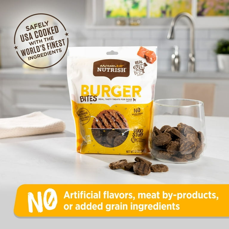 Rachael Ray Nutrish Burger Bites Grain Free Beef Burger with Bison Recipe Dog Treats Rachael Ray Nutrish Burger Bites Grain Free Beef Burger with Bison Recipe Dog Treats