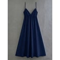 thumbnail image 3 of Women's Solid Color Spaghetti Strap Backless Sleeveless Summer Fashion Dress, 3 of 8