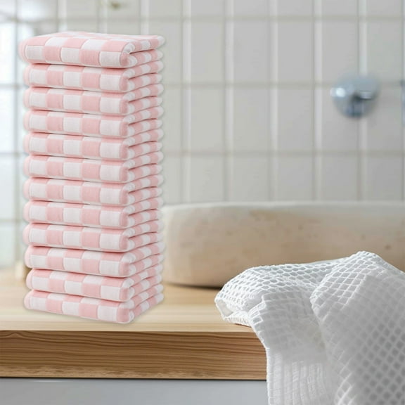 sruoe Towels, Hand Towel Set, Hand Towel Set of 12, Towel Sets for Bathroom Clearance, Face Towels, Modern Soft Comfortable Absorbent Lightweight Towels, Cotton