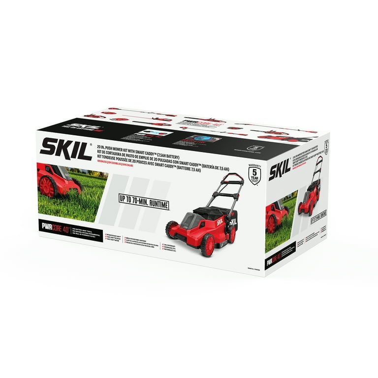 SKIL PWR CORE 40V Brushless 20-Inch Push Mower Kit with Smart