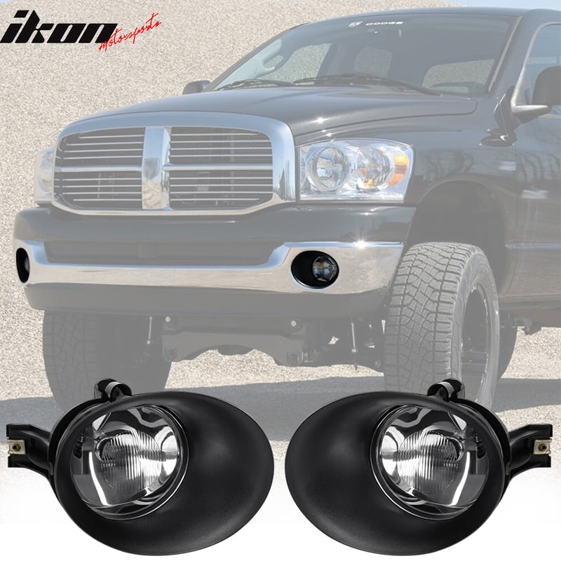 Compatible With 0208 Dodge Ram 1500 2500 3500 Durango Clear Fog Lights