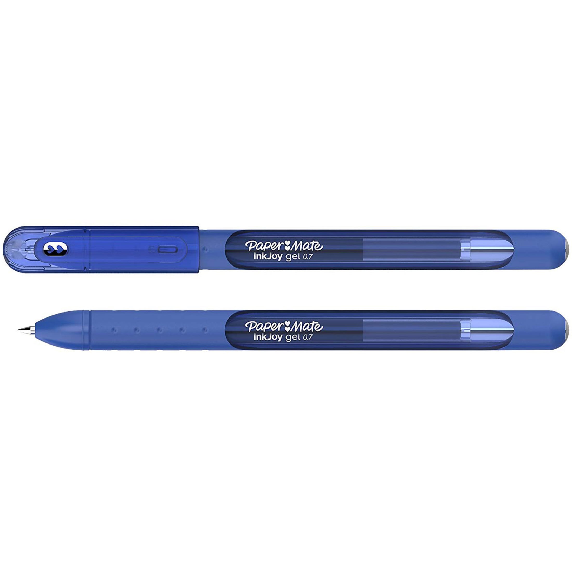 Paper Mate InkJoy Gel Pens, Medium Point (0.7mm), Dark Blue, Capped, 36 Count