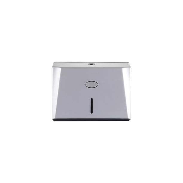 Toystoory Caja de pañuelos montada en la pared, servilletero, soporte de papel, dispensador de cubierta, sala de estar, cocina, baño, inodoro, estuche Suministros de limpieza para el hogar Plata Toystoory HA080731-02B