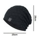 thumbnail image 5 of 1 gorro para hombre, cálido, de invierno, tejido holgado, grueso, con forma de calavera, 5 of 8
