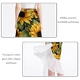 thumbnail image 2 of Sunflower Stylish Chiffon Beach Dresses for Women - t for Fun in the Sun on the Shore, 2 of 6