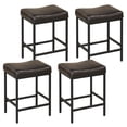 thumbnail image 1 of Gymax 2 Pcs Bar Stools Set of 2 25 Inch Counter Height Bar Chairs for Kitchen Island, 1 of 10