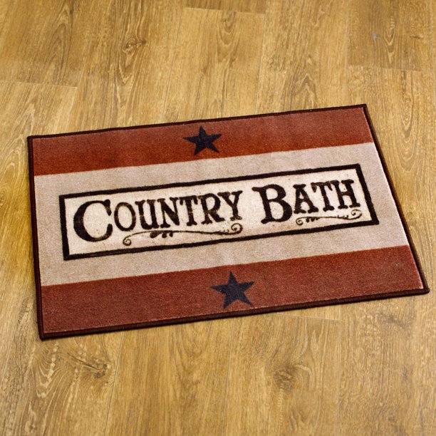 Rustic Country Bath Rug For Bathroom Decorative Floor Cover Accent Walmart Com Walmart Com