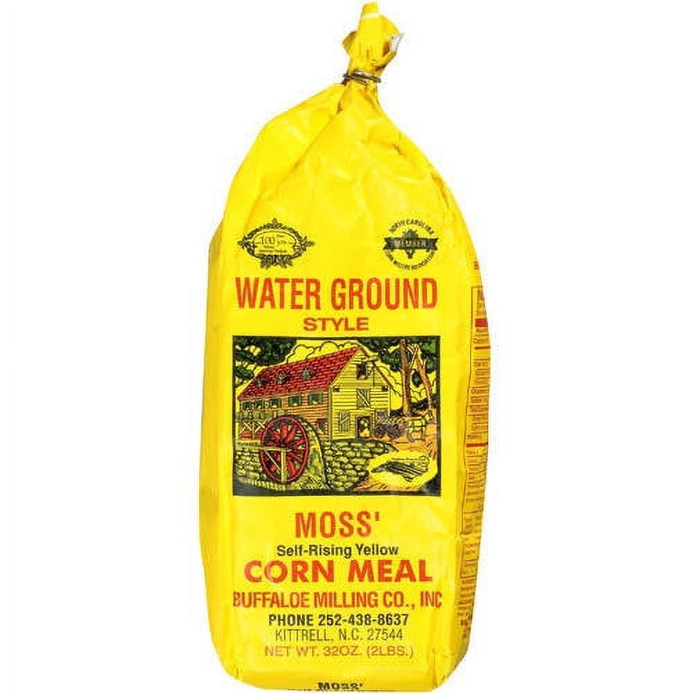 (5 pack) Moss' Self-Rising Yellow Corn Meal, 2 lbs