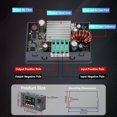 thumbnail image 4 of Regulador de Voltaje Ajustable - Convertidor Reductor con Pantalla LCD A Color de 6-36 V A 0,5-36 V, 4,5 A, 40 W para Paneles Solares de Autocaravanas, 4 of 5