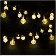 Outdoor Solar String Lights, Mr. Twinklelight 6.5m 50 LED Flower String Lights with 2 Lighting Modes Light Decoration for Christmas, Tree, Garden, Patio, Balcony, Warm White