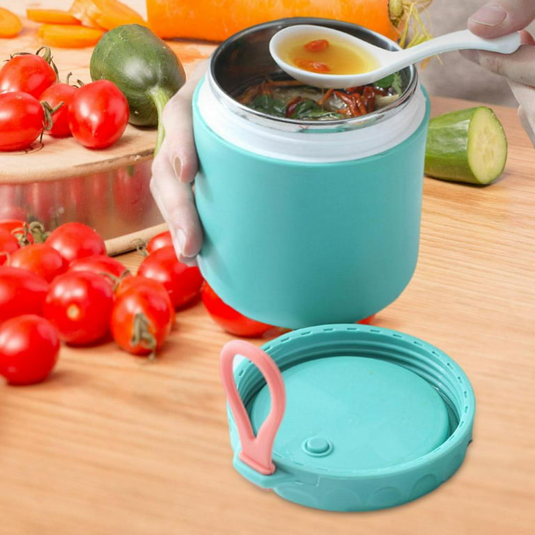 Large Hot Soup Thermos 500ml Lunch Thermos Cup With Spoon Leak Proof  Insulated Food Jar For