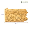 thumbnail image 4 of Totally Bamboo Destination Pennsylvania State Shaped Serving and Cutting Board, Includes Hang Tie for Wall Display, 4 of 7